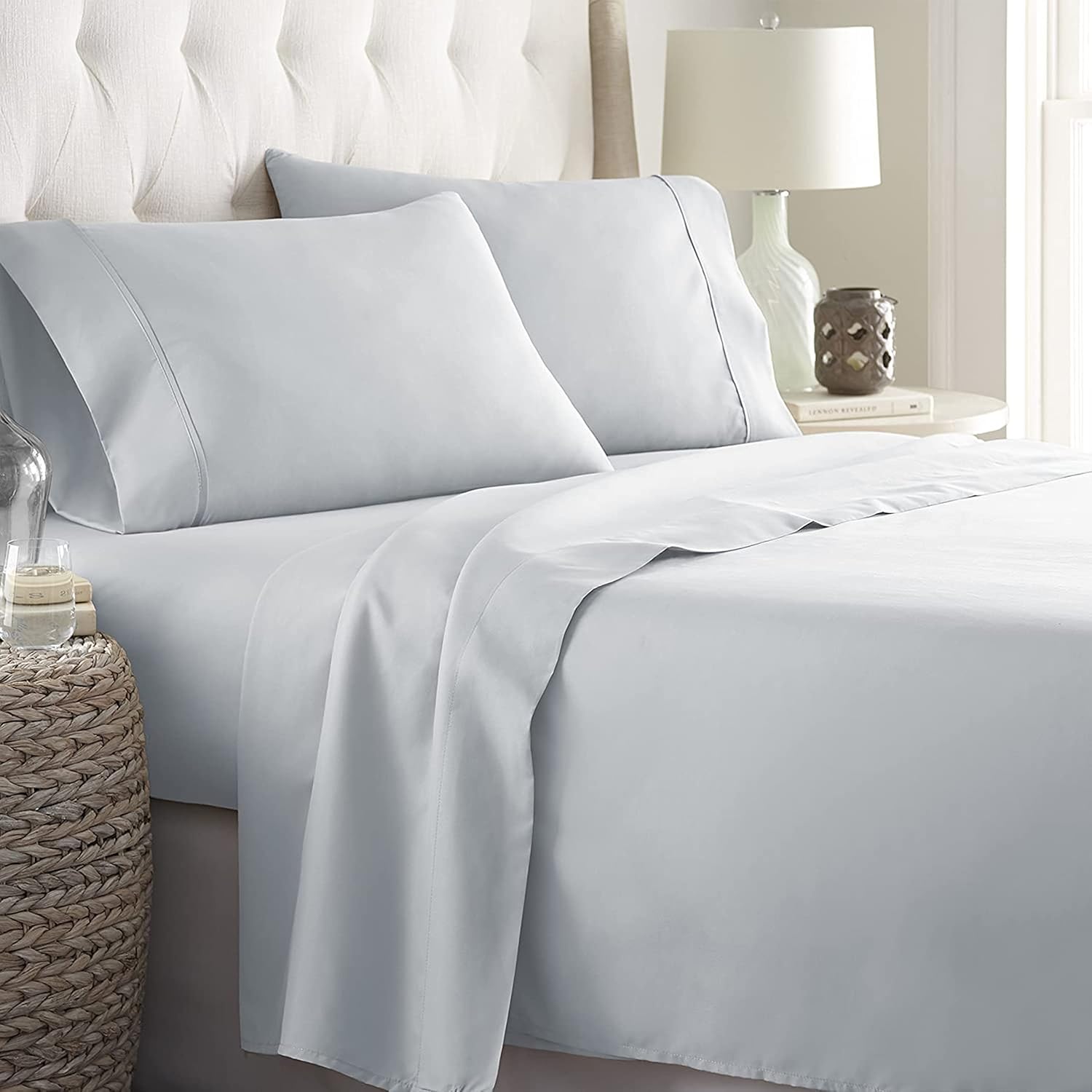 Thumbnail 6 de Danjor Linens King Size Bed Sheet Set for Hot Sleepers – Premium Cooling Microfiber, 6-Piece with 4 Pillowcases