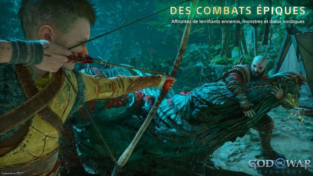 Detalle de God of War Ragnarök sur PS5 (édition Standard) – Version physique CD, 1 joueur, PEGI 18