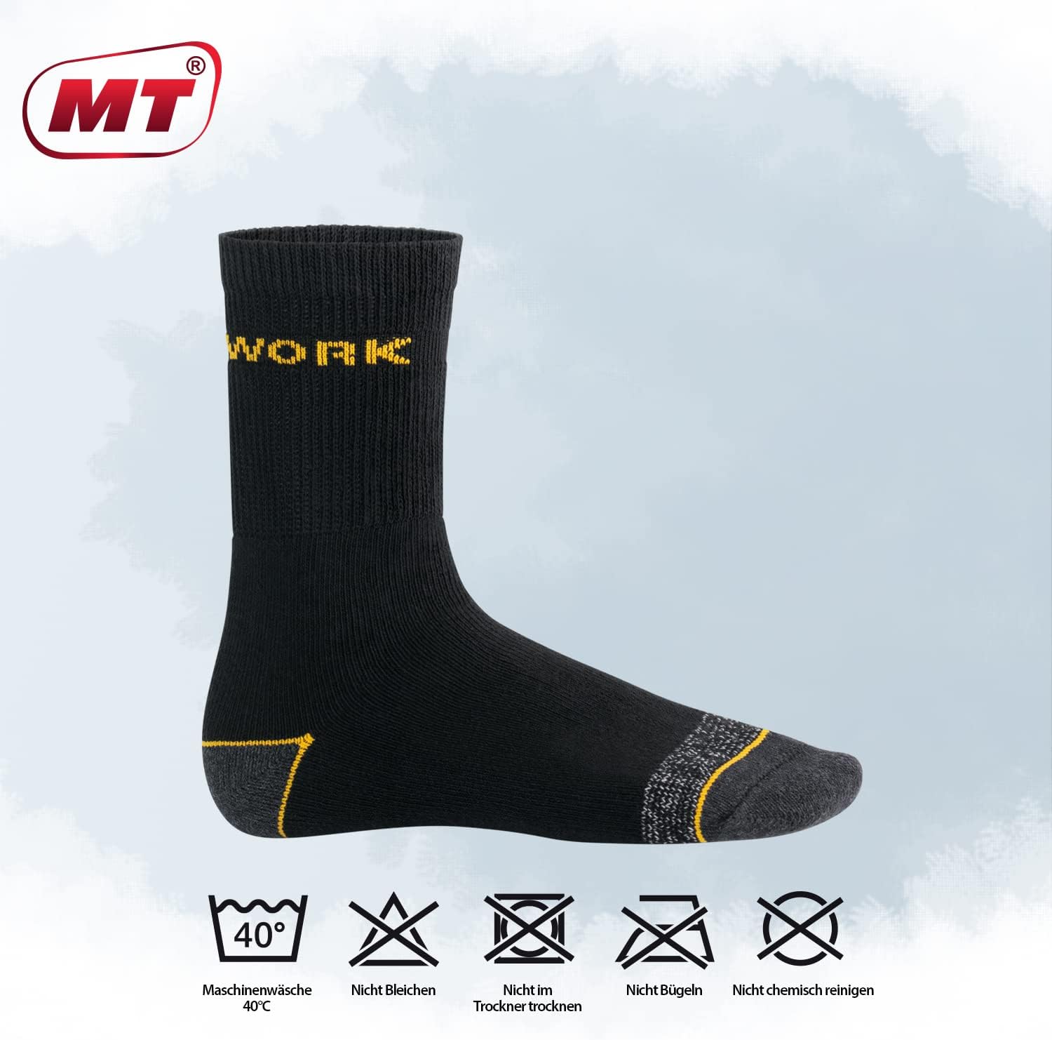 Thumbnail 2 de MT Men's Work and Leisure Socks, Reinforced Heel and Toe, Terry Sole
