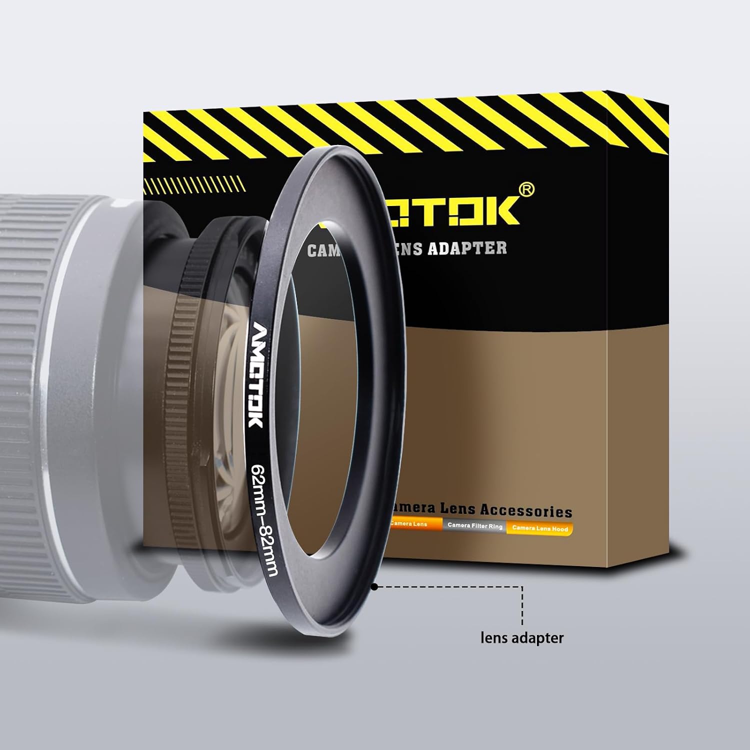 Detalle de 62mm to 82mm Camera Lens Adapter Step-up Ring for 82mm filters and accessories