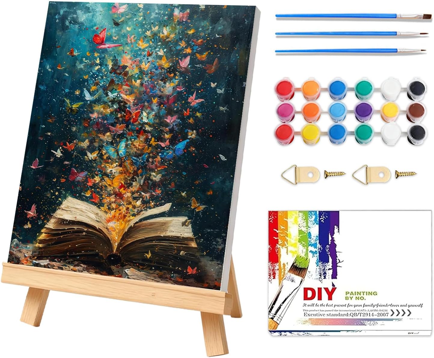 Detalle de PHANTASYART Book Framed Paint by Numbers 12x16