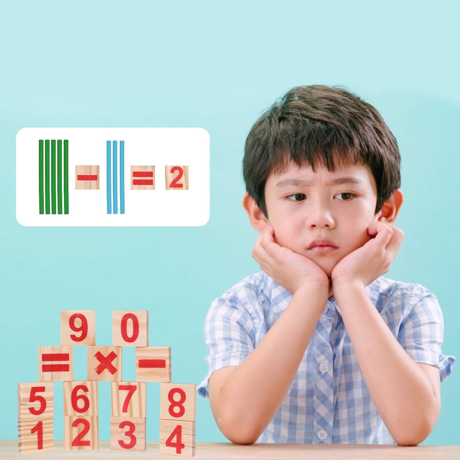 Thumbnail 3 de Camelize Montessori Mathe Spielzeug Holz