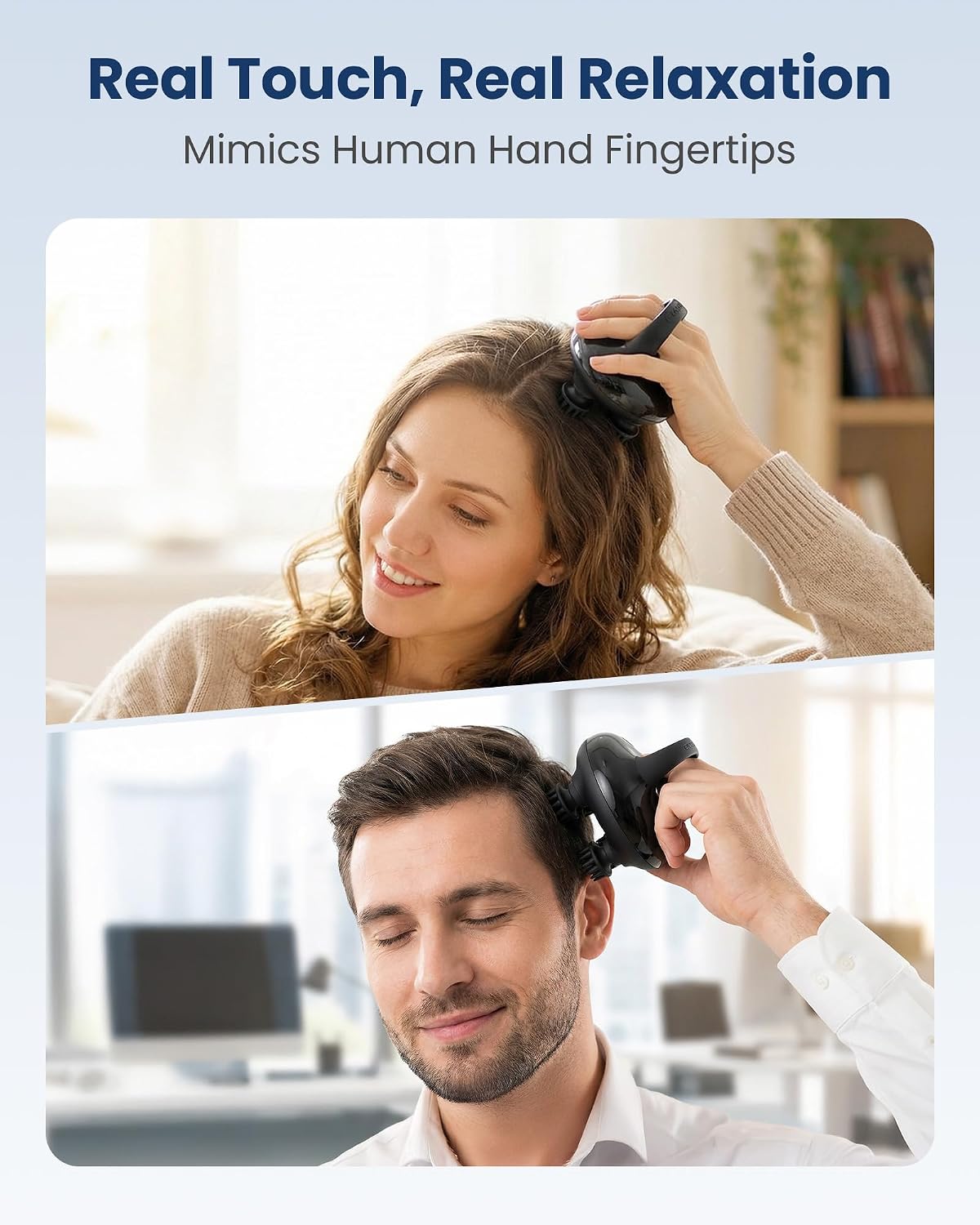 Detalle de COMFIER Massaggiatore cordless per cuoio capelluto con 8 artigli e 3 modalità di massaggio