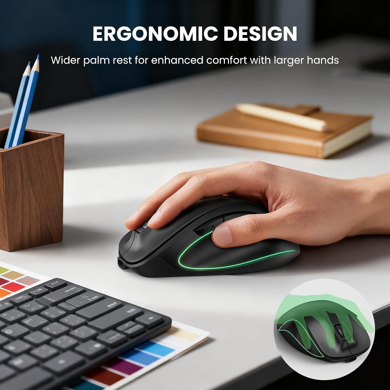 Thumbnail 1 de TECKNET Bluetooth Mouse 4800 DPI Ergonomic 🖱