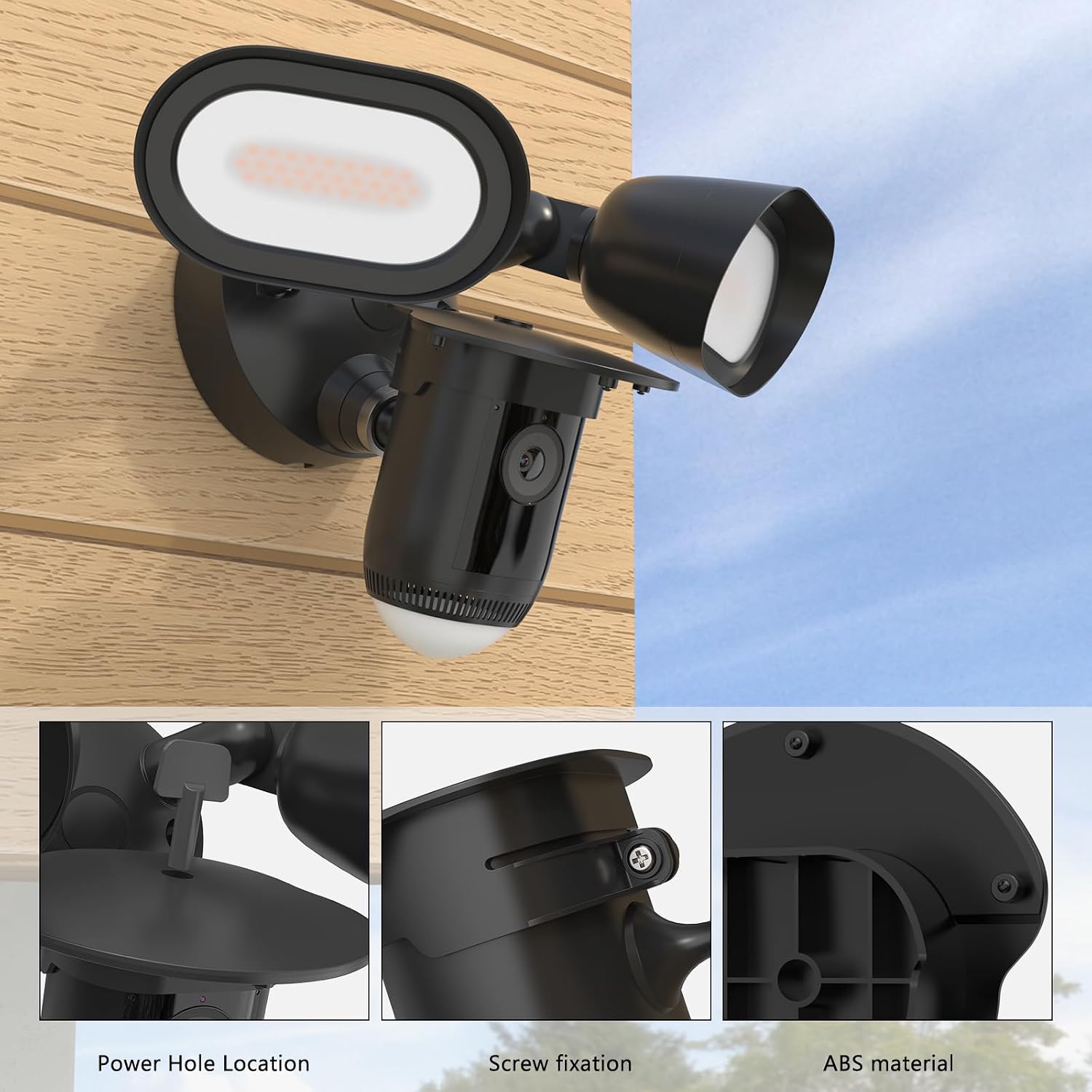 Thumbnail 4 de TIUIHU Kamera Regenschutz für Ring Floodlight Cam Wired Pro – zuverlässiger Schutz vor Wetterextremen