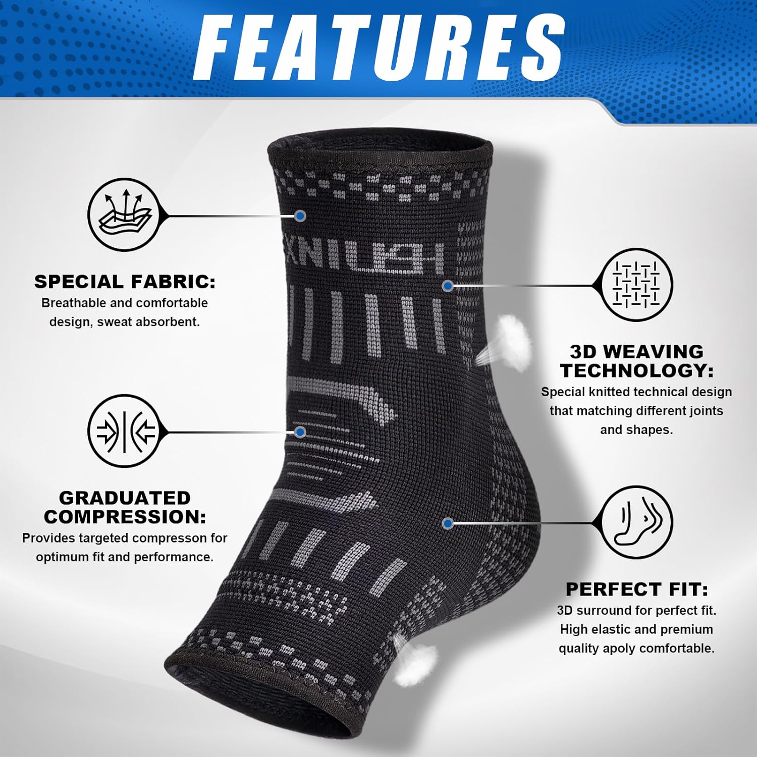 Thumbnail 1 de Chevillère de maintien Sport Lexniush (1 paire) — chevilles, entorse, tendon d’Achille et fasciite plantaire