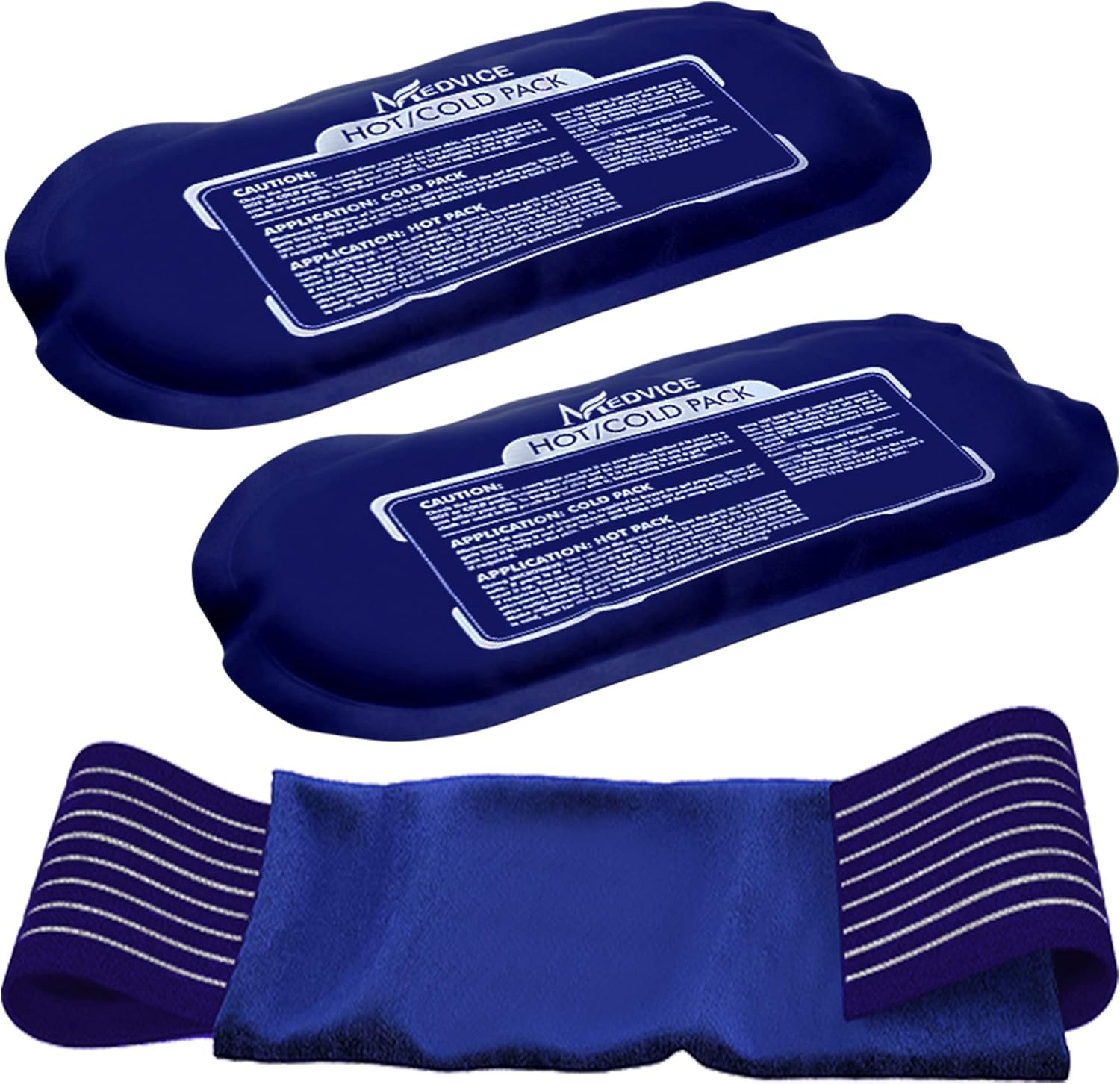 Detalle de Reusable Hot and Cold Ice Packs 3-Piece Set 🩹