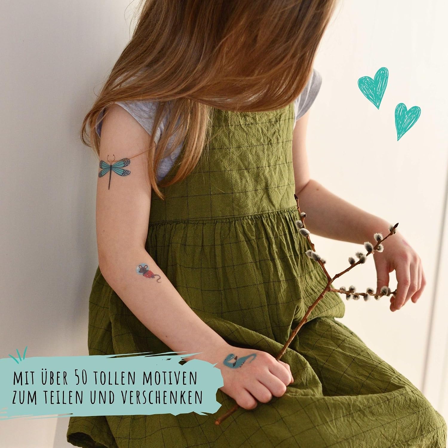 Detalle de Kindertattoo Schulanfang – 3 Bögen Tattoo-Kinder als Mitgebsel und Geschenkidee