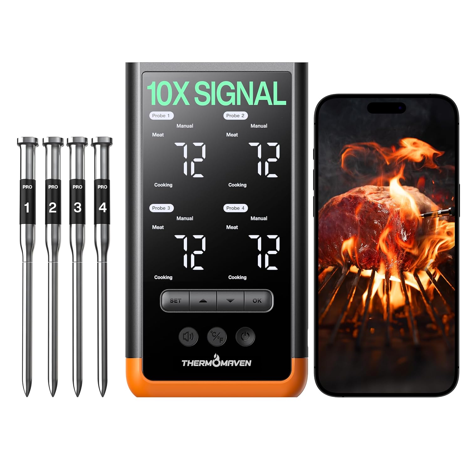 Detalle de ThermoMaven G4 wireless meat thermometer 🌡