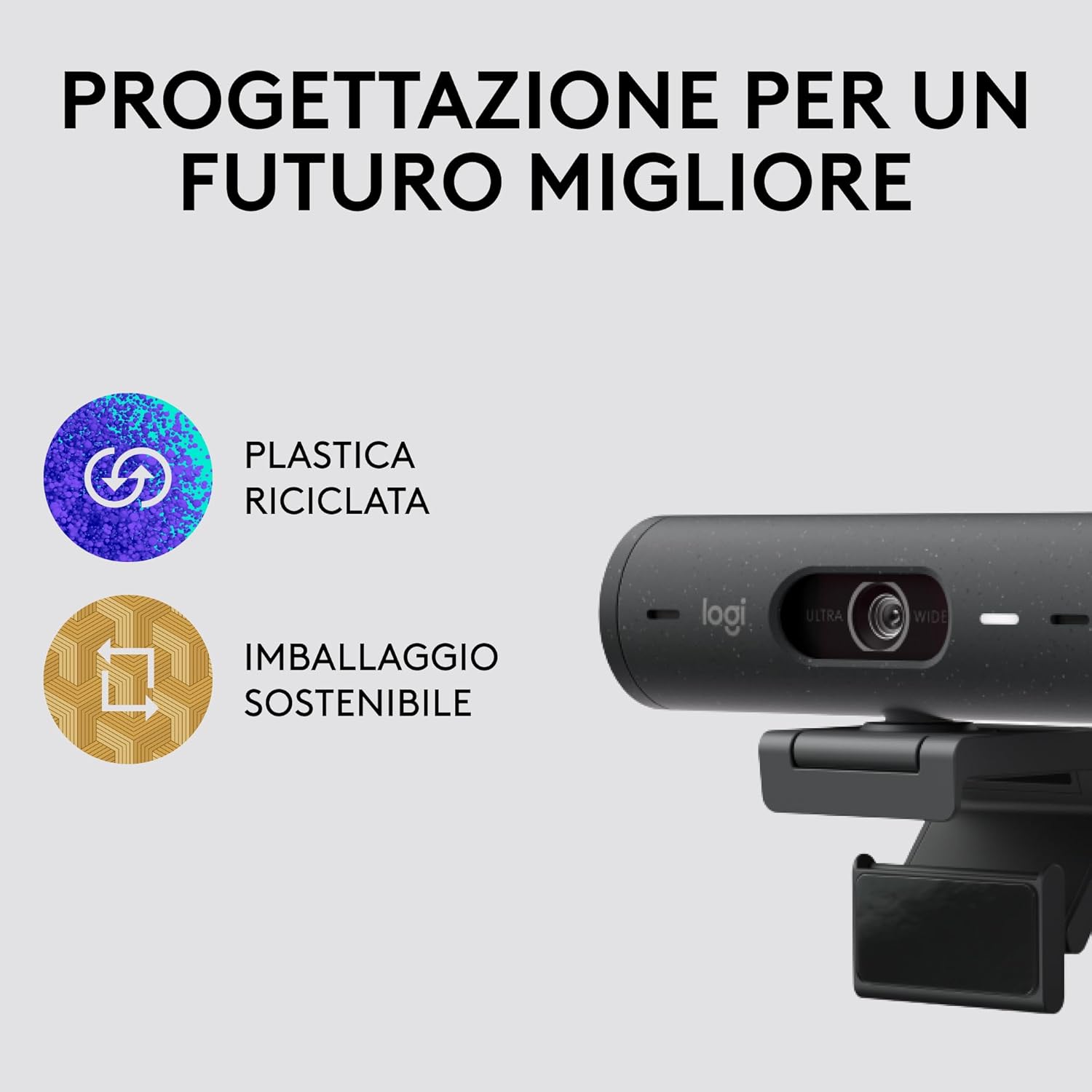 Thumbnail 6 de Logitech Brio 500 webcam Full HD 1080p con RightLight 4, auto-framing e microfono con riduzione del rumore
