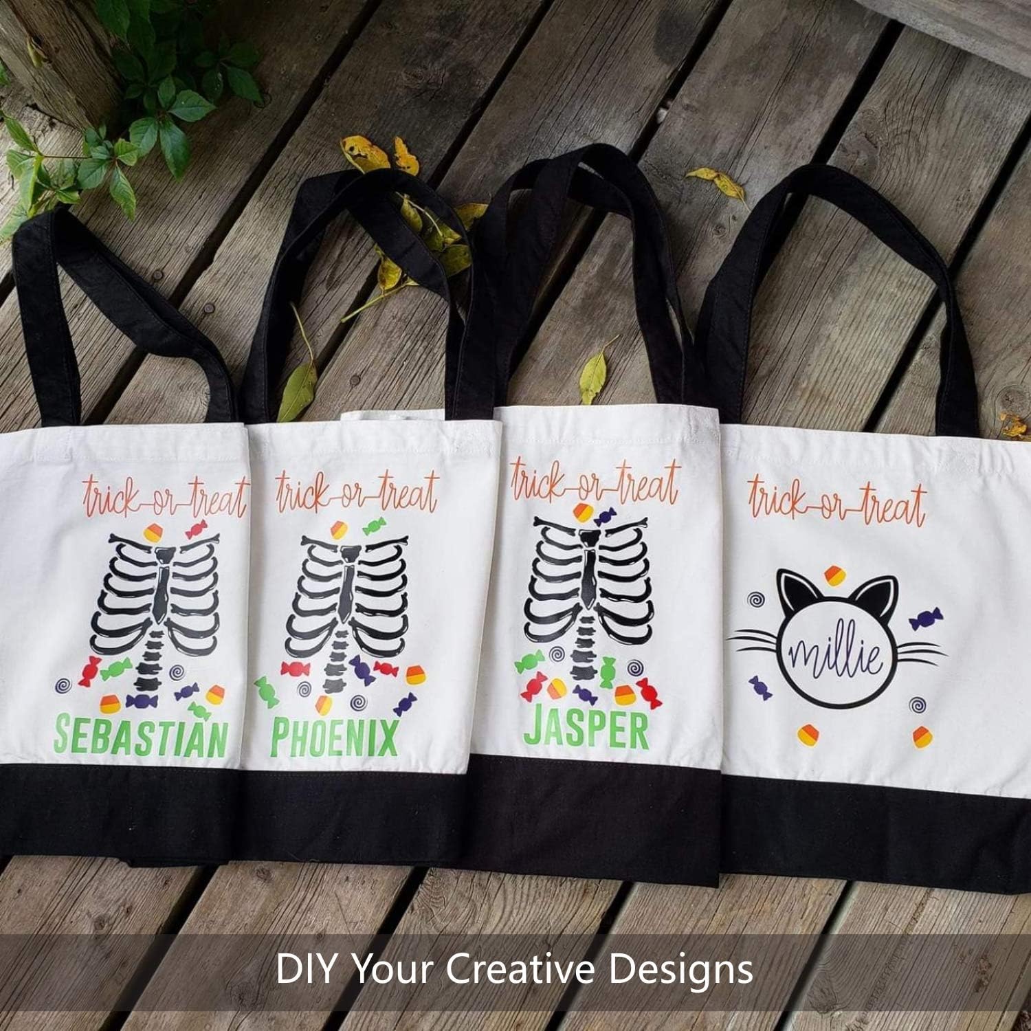 Thumbnail 3 de TOPDesign 12-Pack Large 12oz Cotton Canvas Tote Bags