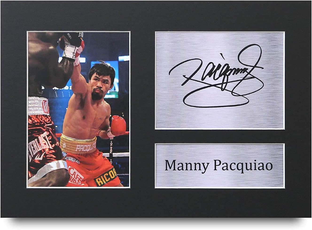 Thumbnail 6 de HWC Trading FR A3 Manny Pacquiao signed autograph display picture (framed) for boxing memorabilia fans