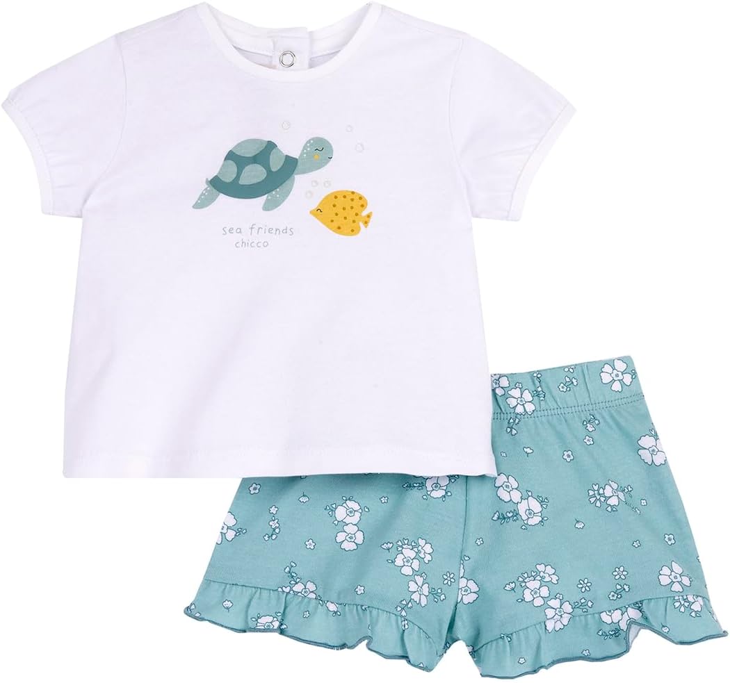 Thumbnail 6 de Ensemble Chicco T-shirt et short fille