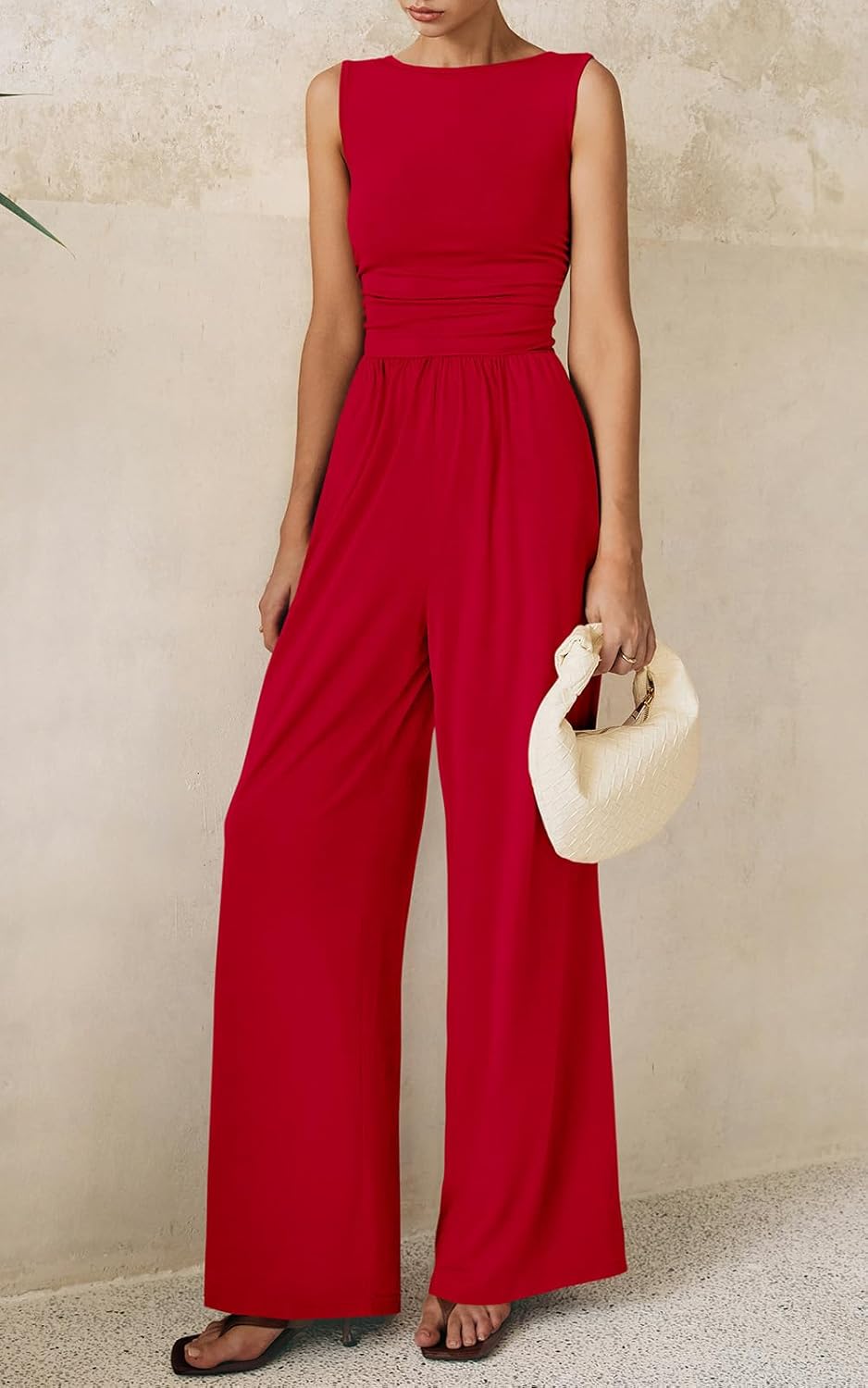 Thumbnail 1 de PRETTYGARDEN One Piece Jumpsuits for Women — Dressy Casual Sleeveless Wide Leg Rompers