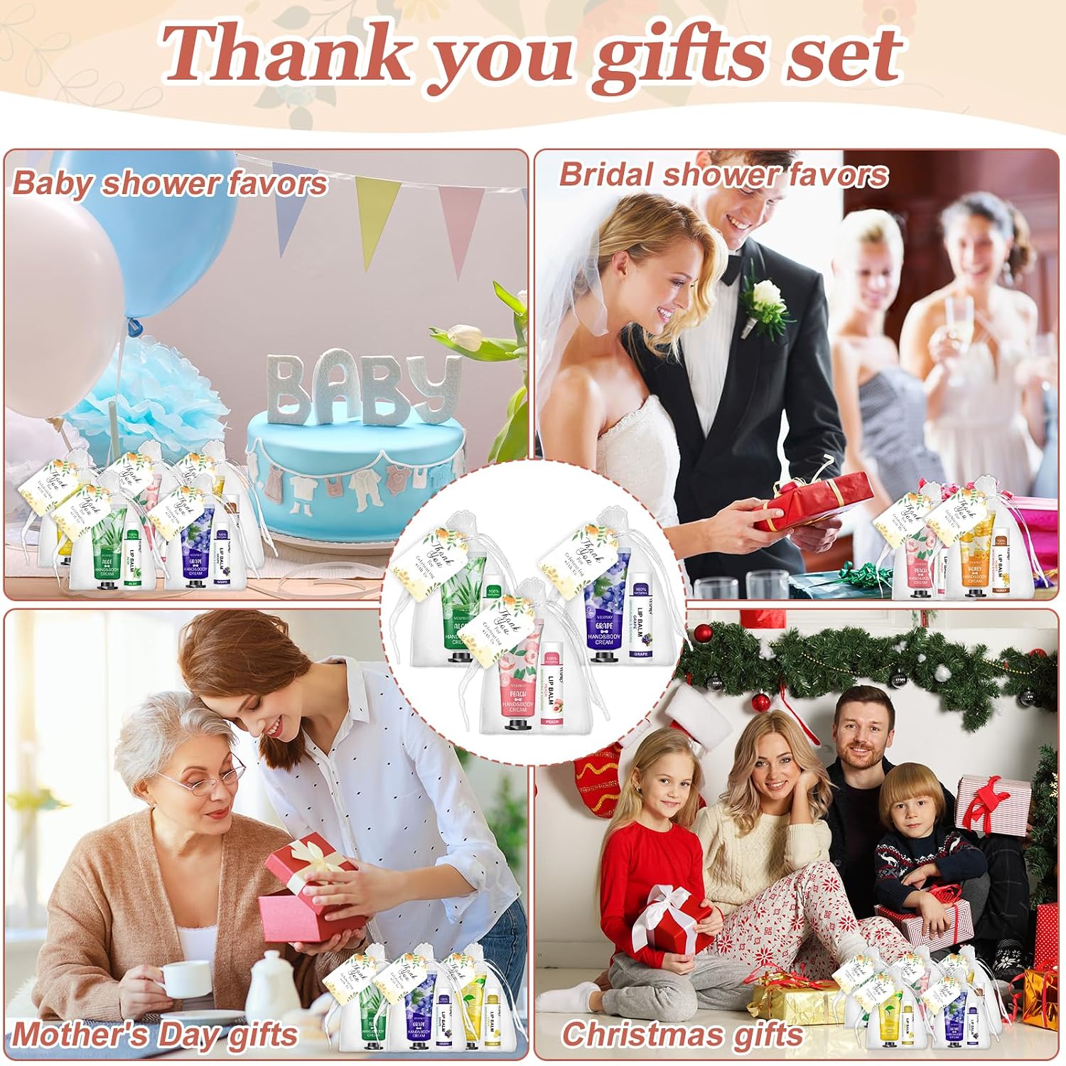 Thumbnail 6 de VESPRO 30-Pack Bulk Hand Cream & Lip Balm Gift Set