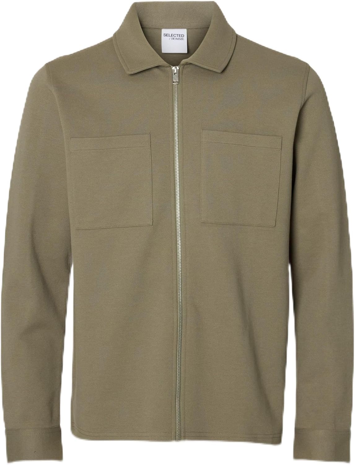 Thumbnail 3 de Selected Homme Slhjackie sweat zippé noir à col polo