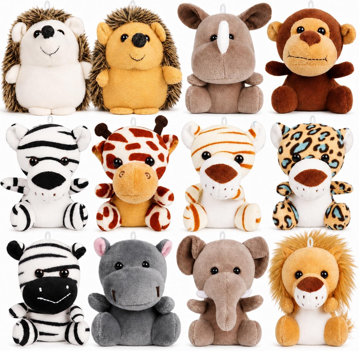 Detalle de Mini Plush Animals 4.5" Valentine Classroom Pack