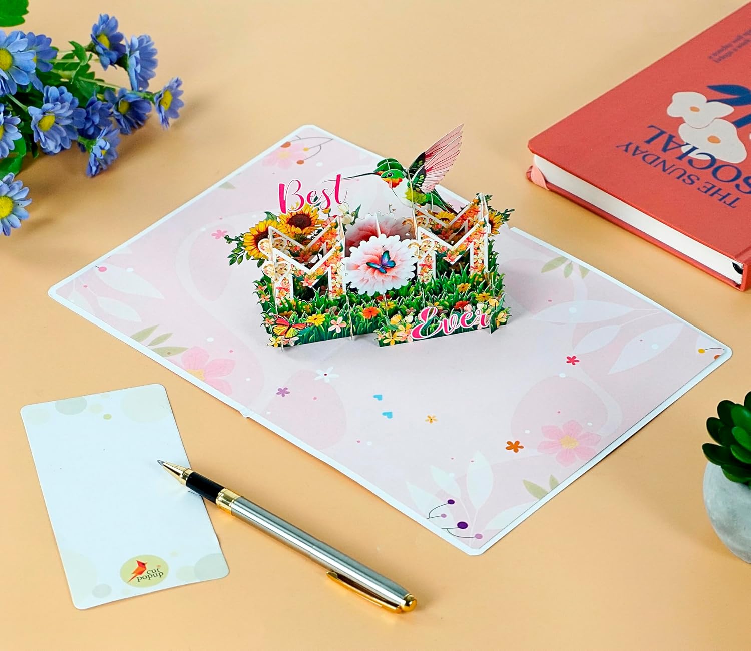 Thumbnail 5 de CUTPOPUP Beste Mama aller Zeiten – 3D Pop-up Karte für Muttertag