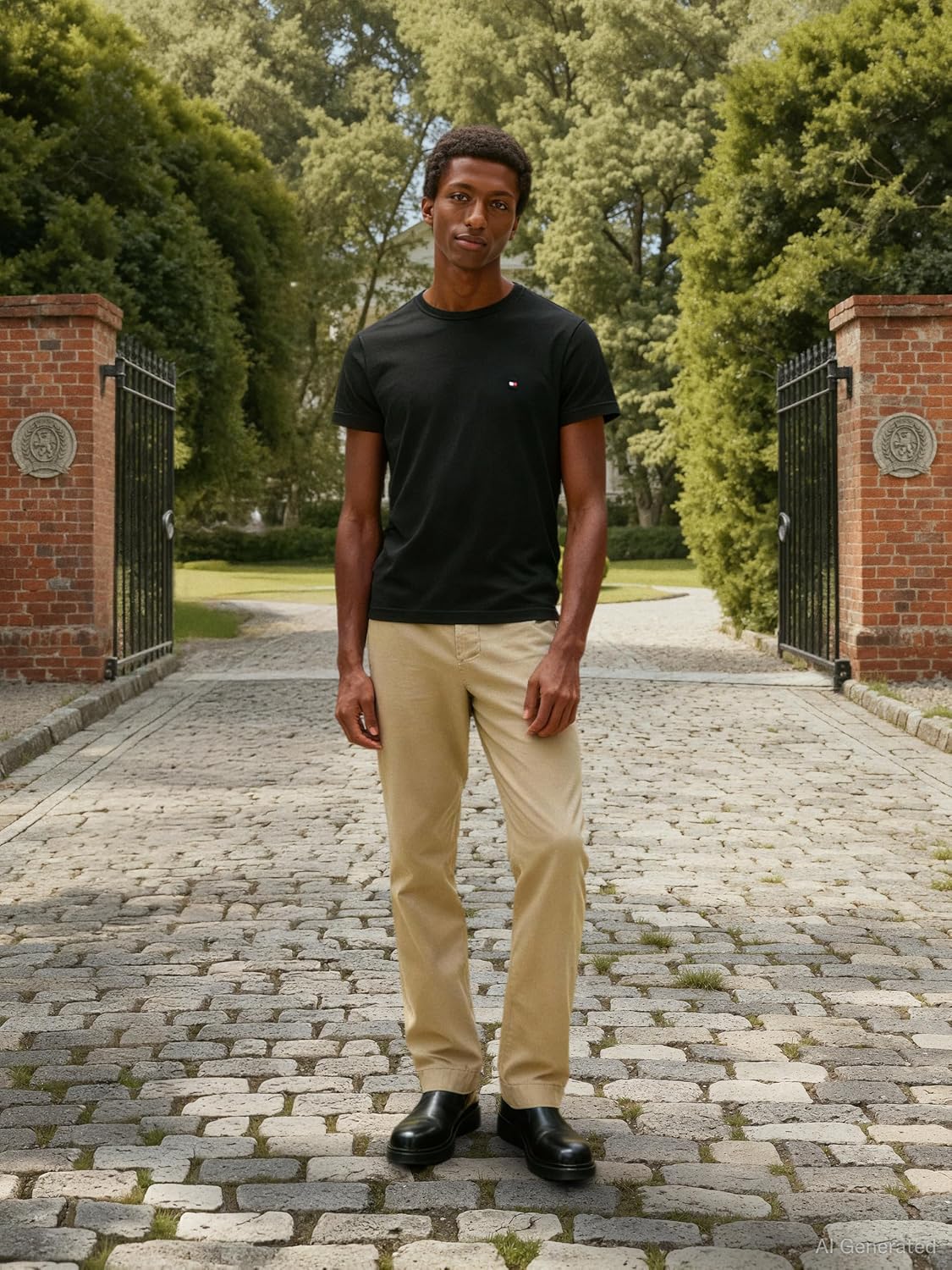 Thumbnail 6 de Tommy Hilfiger Uomo T-Shirt Maniche Corte Core Stretch Slim Fit Nero M