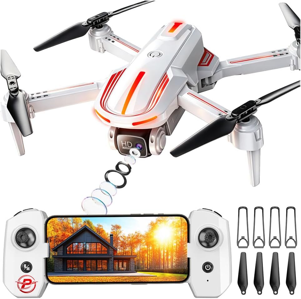Detalle de Pallton X80 Foldable Camera Drone with 1080p FPV, Two Batteries and Carrying Case