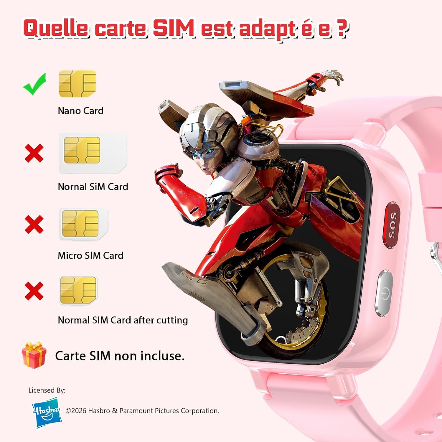 Thumbnail 6 de Transformers 4G Montre Connectée Enfant — GPS 4G, appels vidéo et mode école