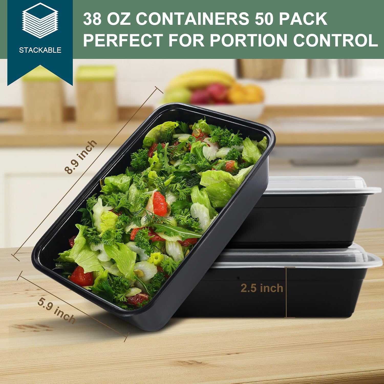 Thumbnail 1 de vivigu Meal Prep Containers 38 oz 🥡