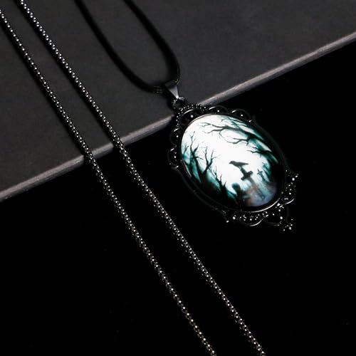 Thumbnail 7 de DAYANEY Gothic Raven Necklace: Versatile Goth Accessory for Halloween & Costume parties