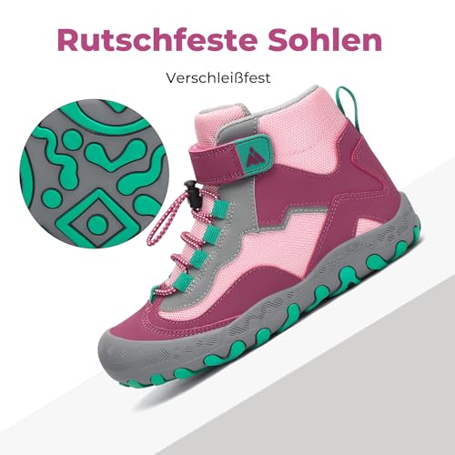 Detalle de Mishansha Kinder Wanderschuhe Trekking Pastellviolett – EU Größe 30