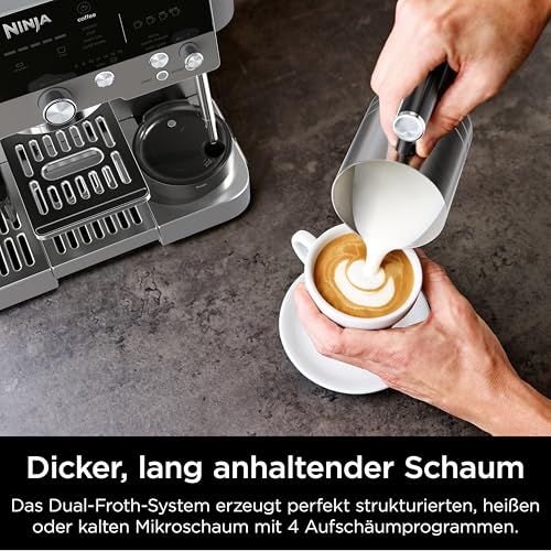 Thumbnail 5 de Ninja Luxe Café Premier 3-in-1-Kaffeemaschine mit Mahlwerk & Aufschäumer – Gunmetal