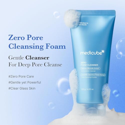 Detalle 2 de Medicube Mousse Nettoyante Zero Pores 120 ml — douceur et clarté pour votre peau