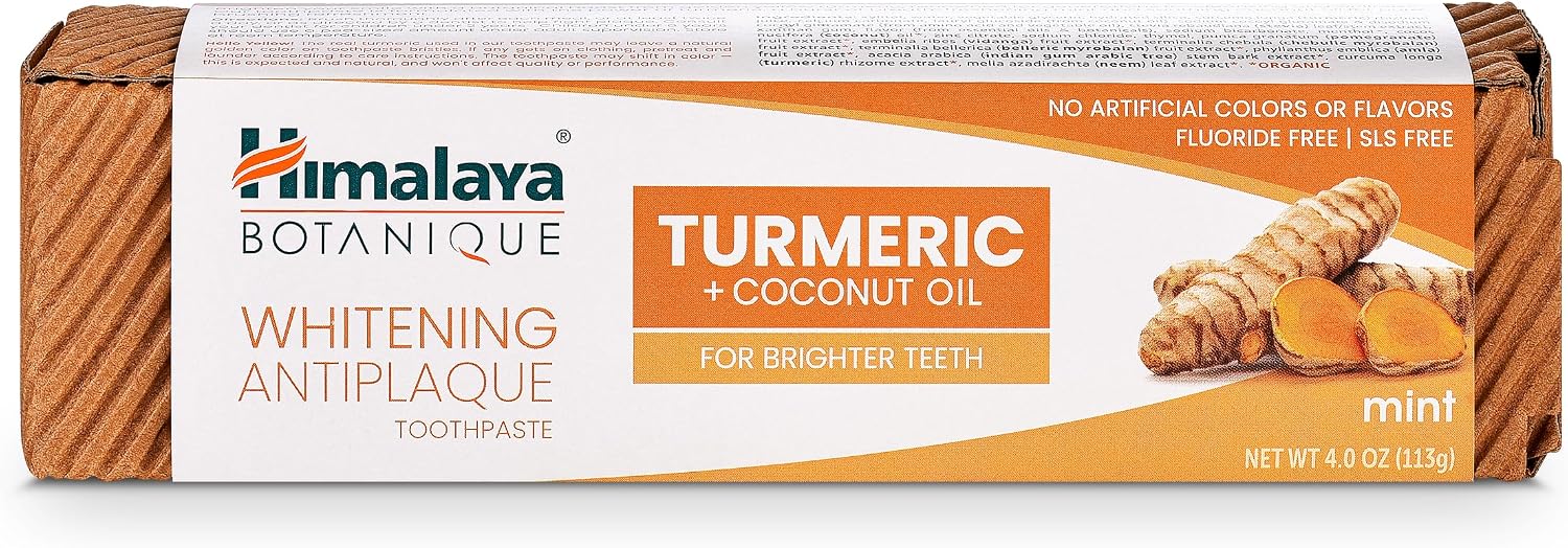 Thumbnail 6 de Himalaya Whitening Antiplaque Toothpaste con Curcuma e Olio di Cocco – 113 g (4 oz)
