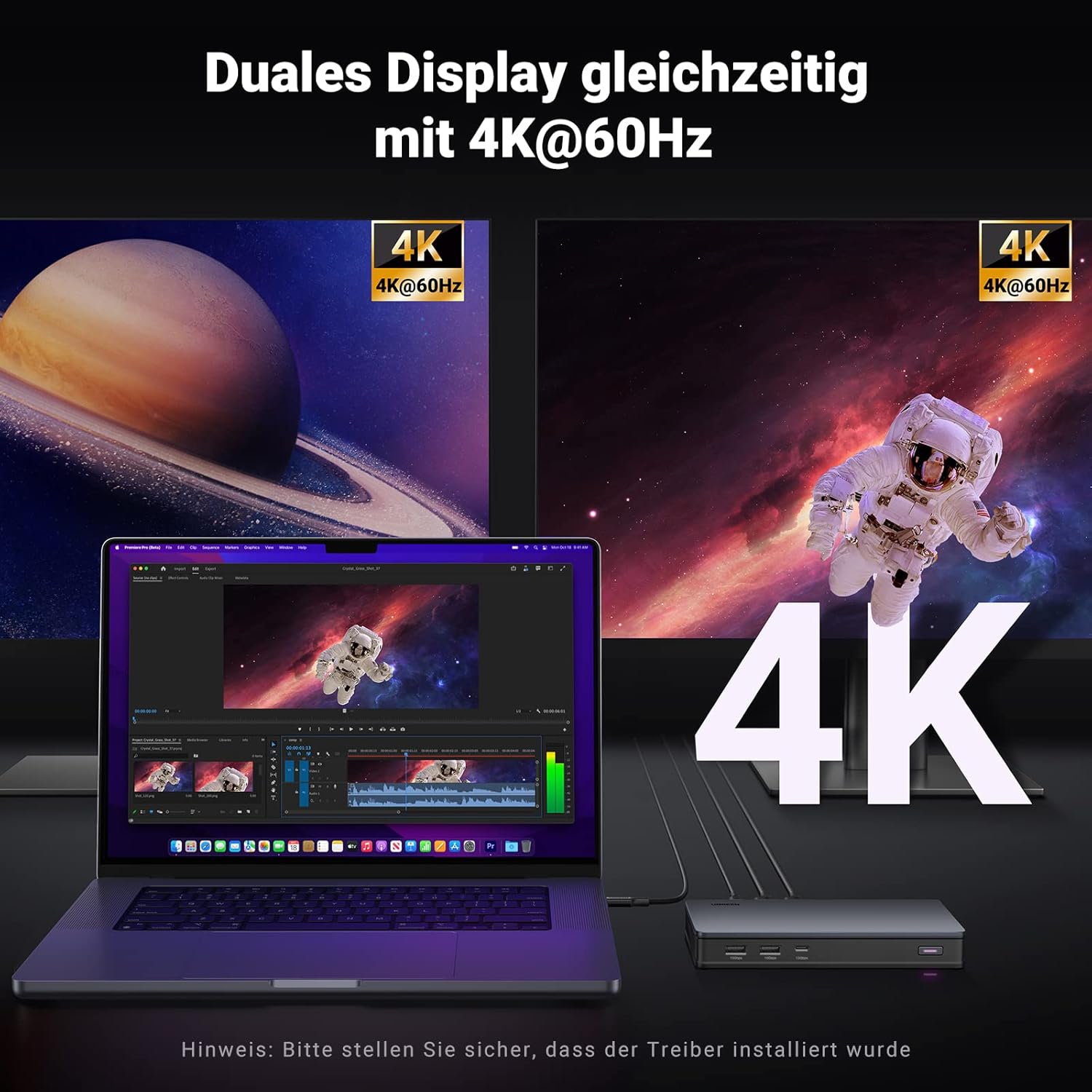 Thumbnail 4 de UGREEN Revodok Pro 209 Dockingstation 4K@60Hz für Mac & PC