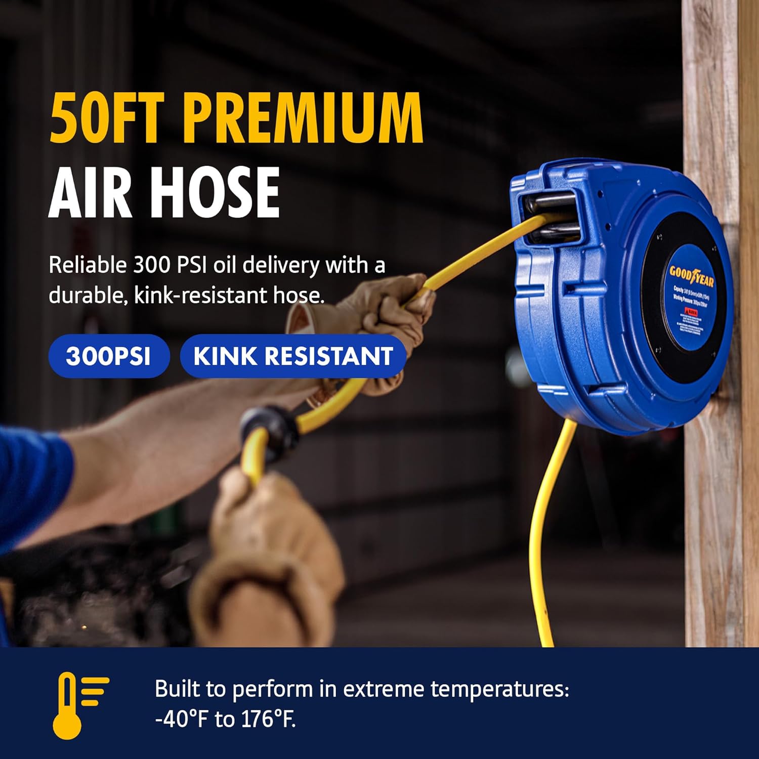 Thumbnail 1 de Goodyear Air Hose Reel Retractable 15 m