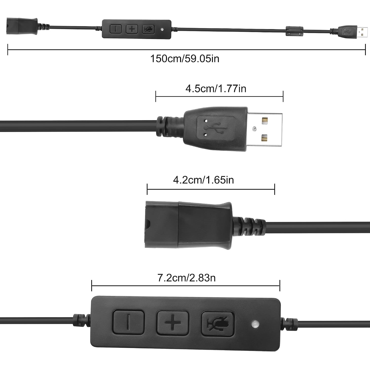Thumbnail 6 de XMSJSIY USB to QD Headset Adapter 1.5m