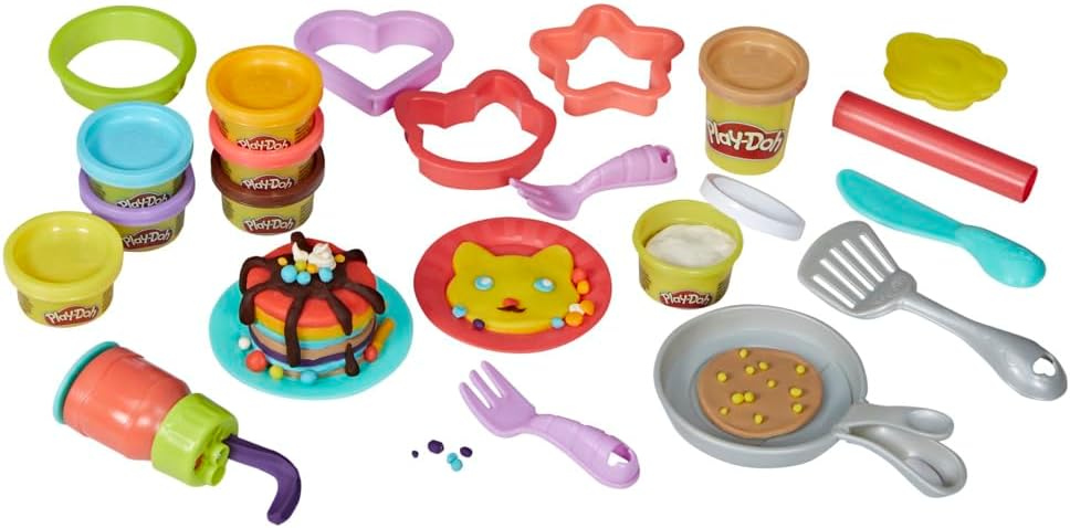 Detalle 2 de Play‑Doh Kitchen Creations Pancake Party Spielset 14 Teile 🎲