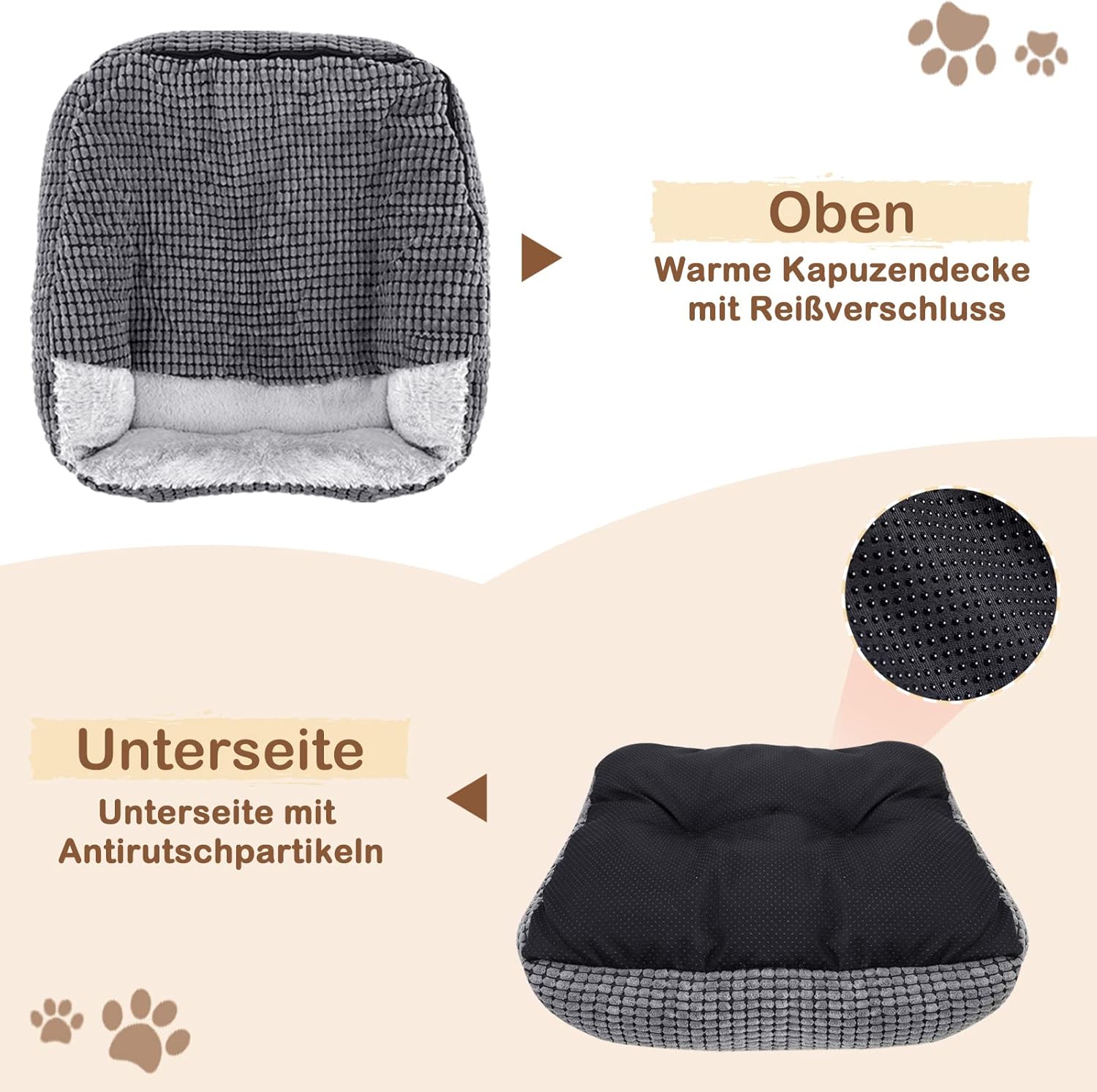 Thumbnail 2 de JOEJOY Cuscino Grande Cuccia Interna 76x61x23 cm