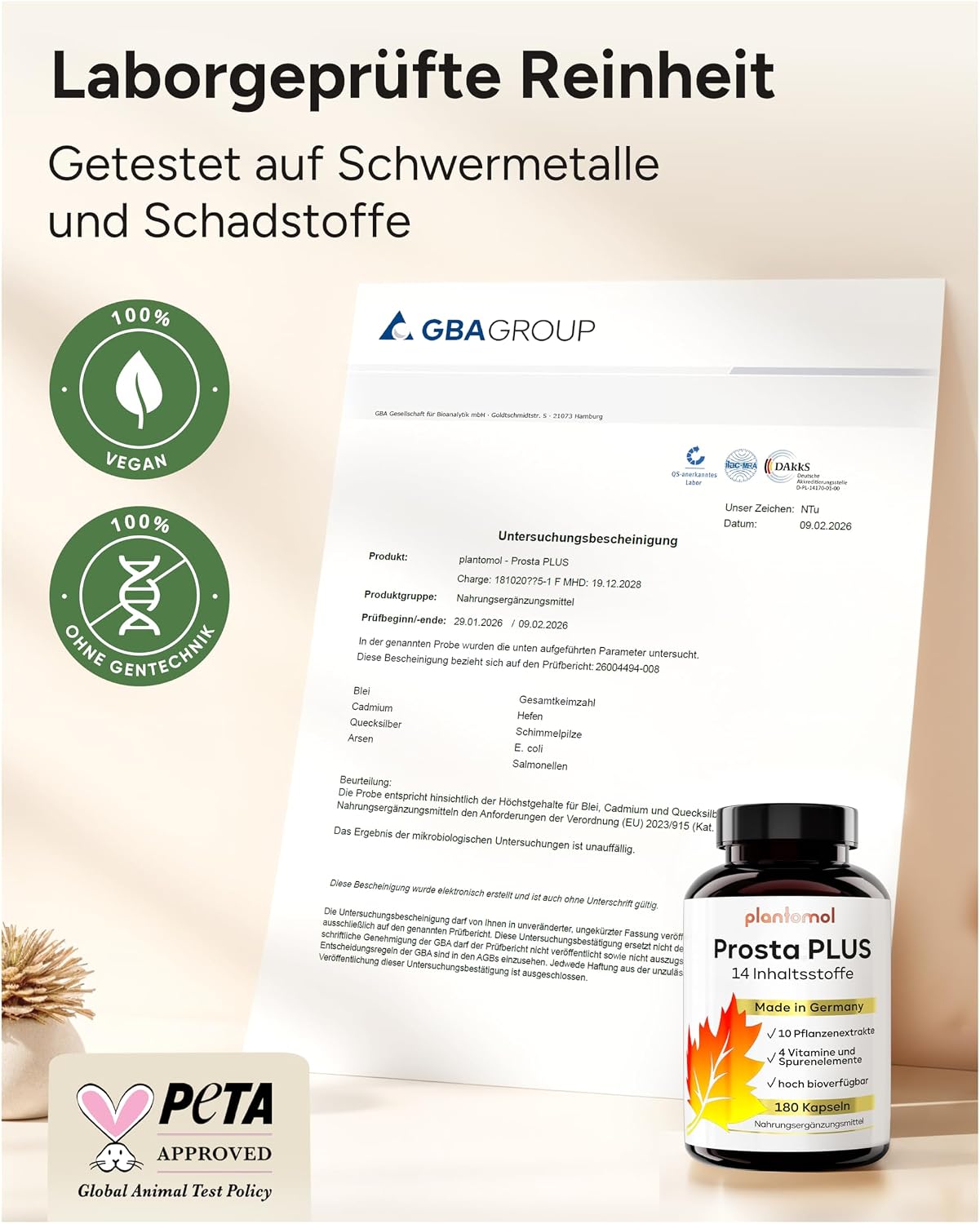 Detalle 2 de PROSTA PLUS Prosta‑Kapseln 3‑Monate Vorrat 💊