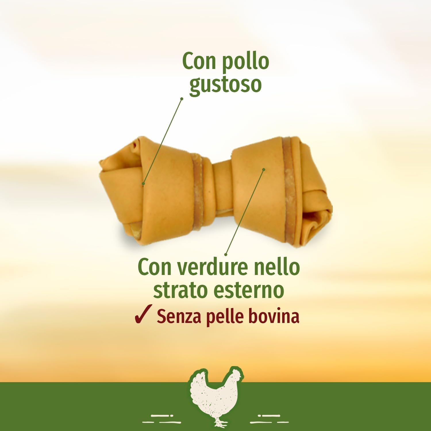 Detalle de SmartBones Ossa masticabili Mini Pollo – Snack da masticare con pollo, 18 pezzi