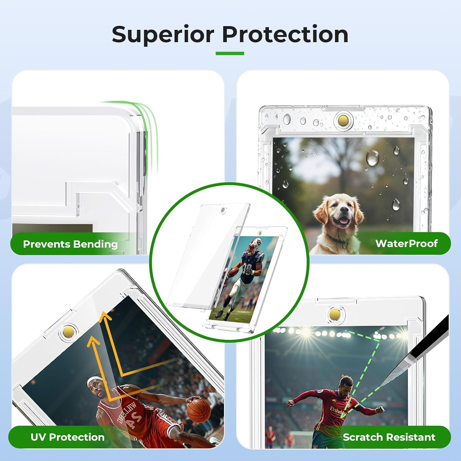 Thumbnail 6 de Skyhill 52ct Magnetic Card Holders with 52 Sleeves: Slim, UV-Protected, Waterproof Card Protectors