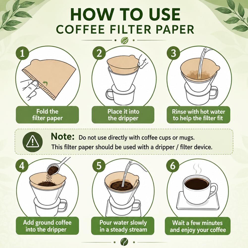 Thumbnail 2 de BYKITCHEN Cone Coffee Filters Size 2