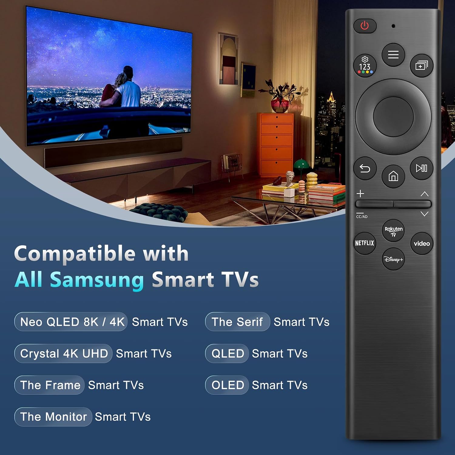 Detalle 2 de Mando Samsung universal con 4 atajos