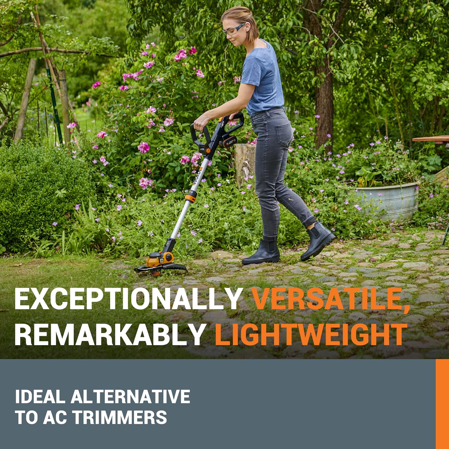 Thumbnail 1 de WORX WG163E 20V PowerShare Cordless Grass Trimmer (30cm)