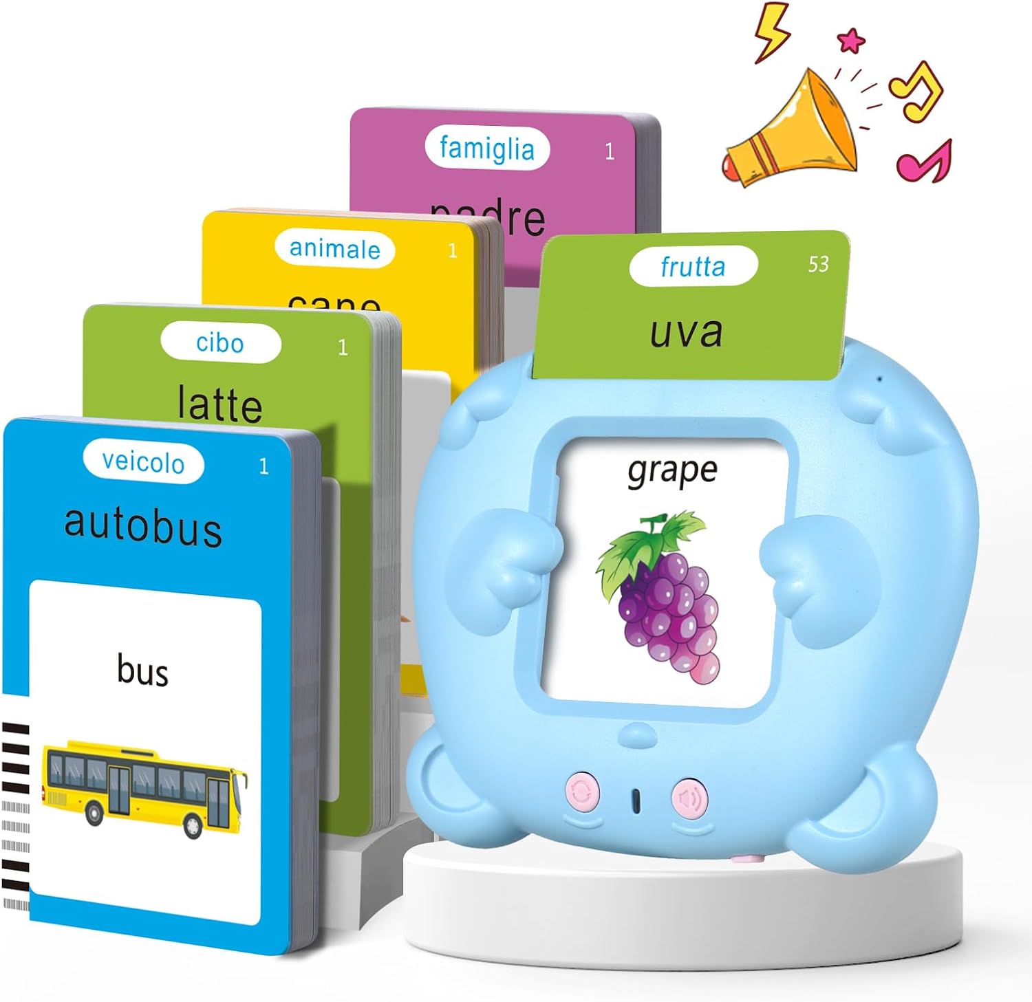 Talking Flash Cards parlanti per bambini 3+ anni 🧩