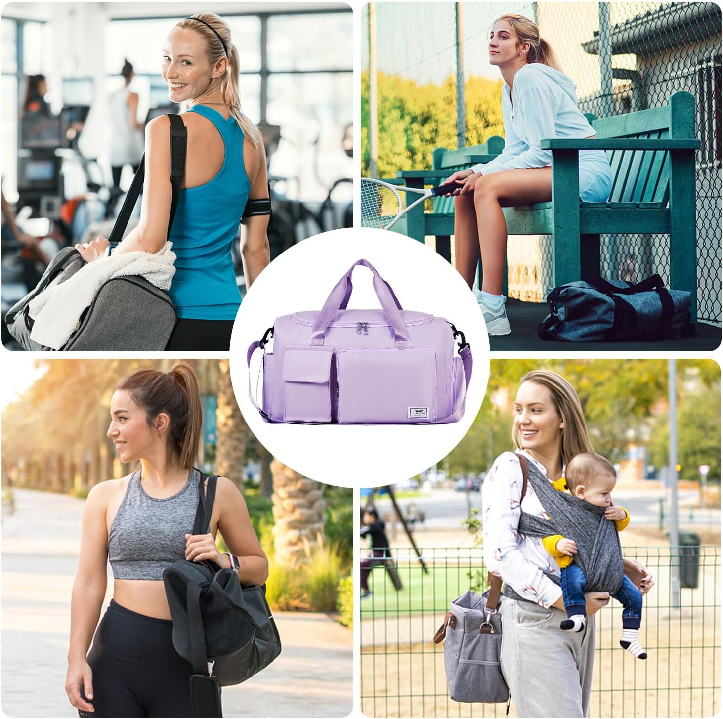 Thumbnail 5 de FIORETTO Women's Gym Duffle Bag 37L