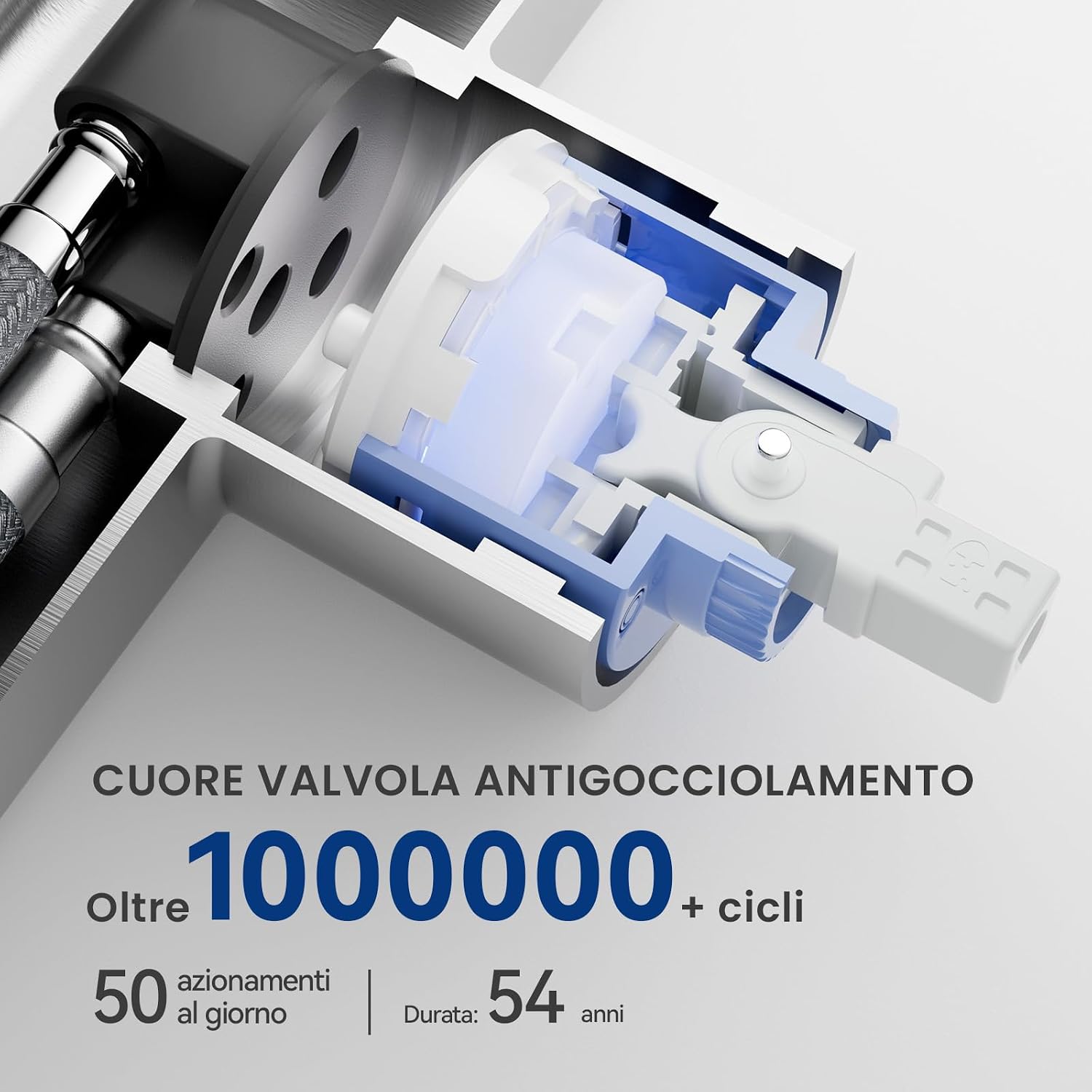Thumbnail 5 de CECIPA Rubinetto Lavello Cucina con Doccetta Estraibile: Miscelatore in Acciaio Inox con Getti Duali e Doccetta 40 cm