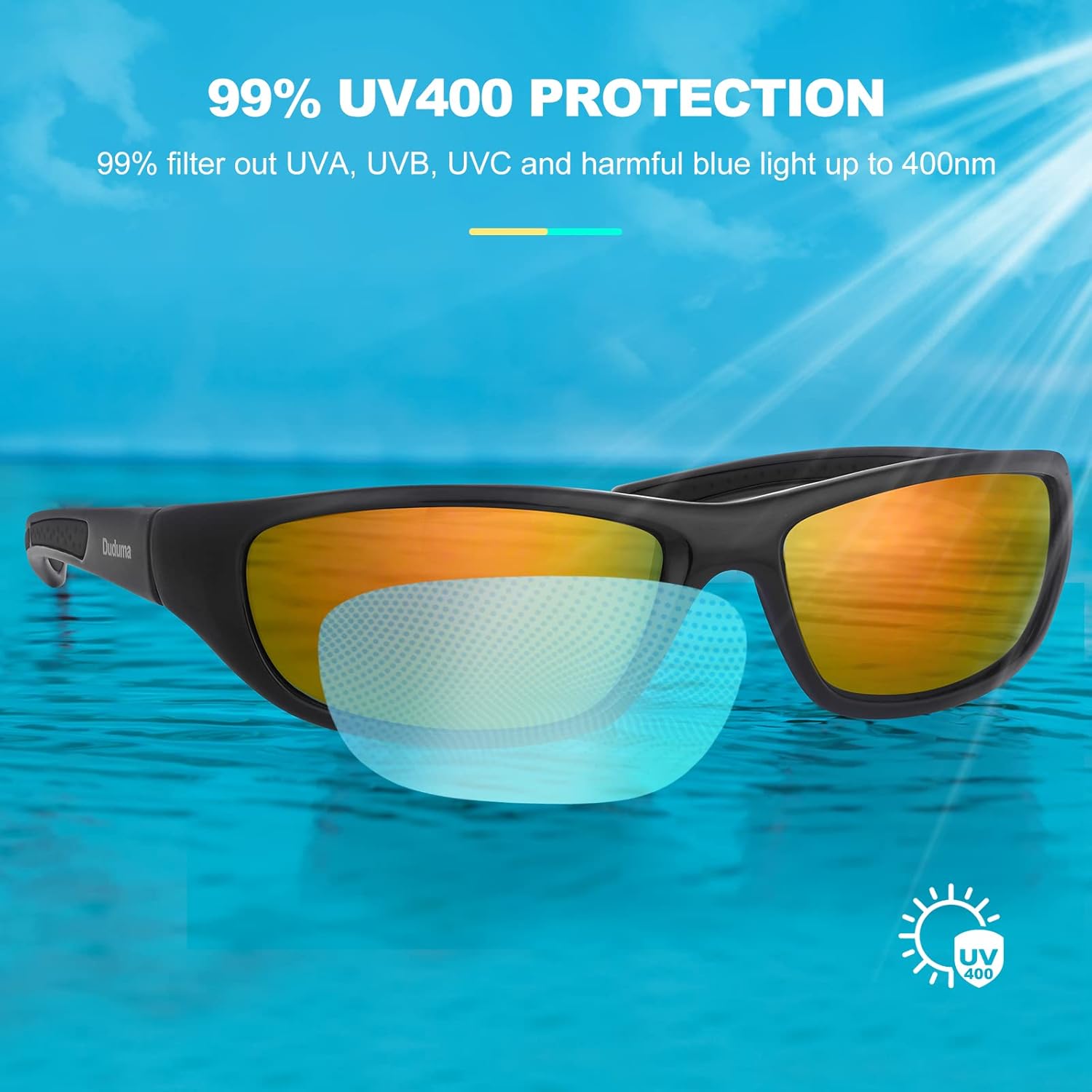 Thumbnail 1 de Duduma Lunettes de Soleil Polarisées Sports – Cadre TR8116 Ultra-léger, Unisexe