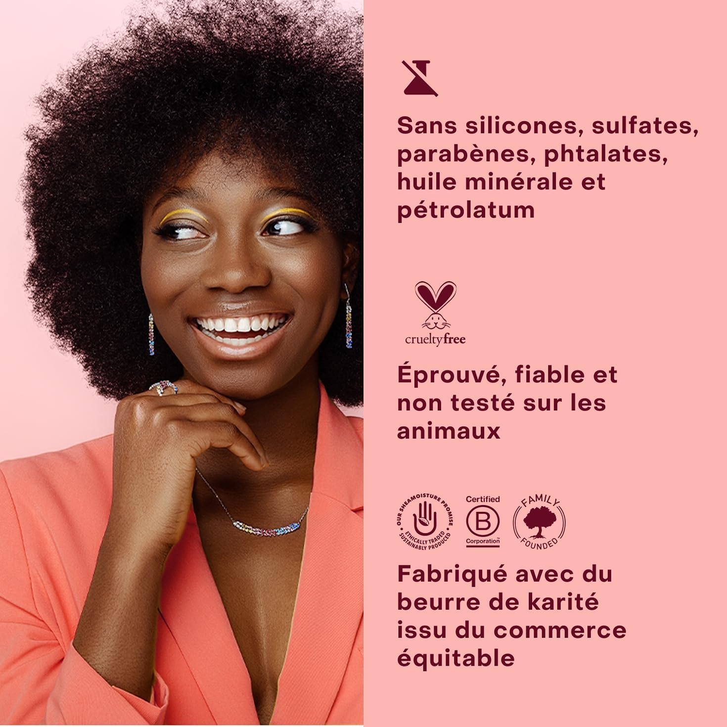 Thumbnail 4 de Shea Moisture Soin Activateur de Boucles (Leave-in) Noix de Coco & Hibiscus, cheveux épais et bouclés, 326 ml