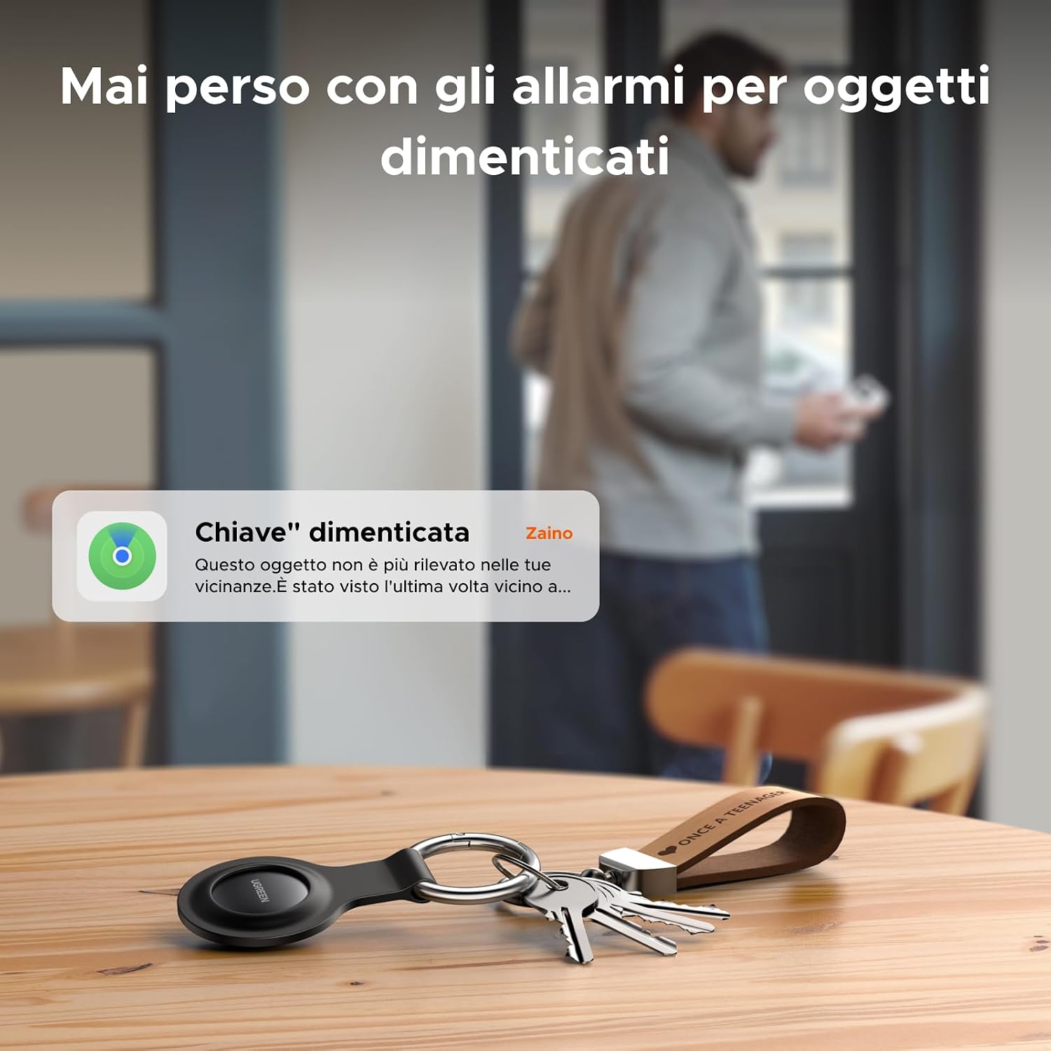 Thumbnail 5 de UGREEN FineTrack Mini Tag Localizzatore Bluetooth: Tracker Find My per chiavi, bagagli e altro (2 pezzi)