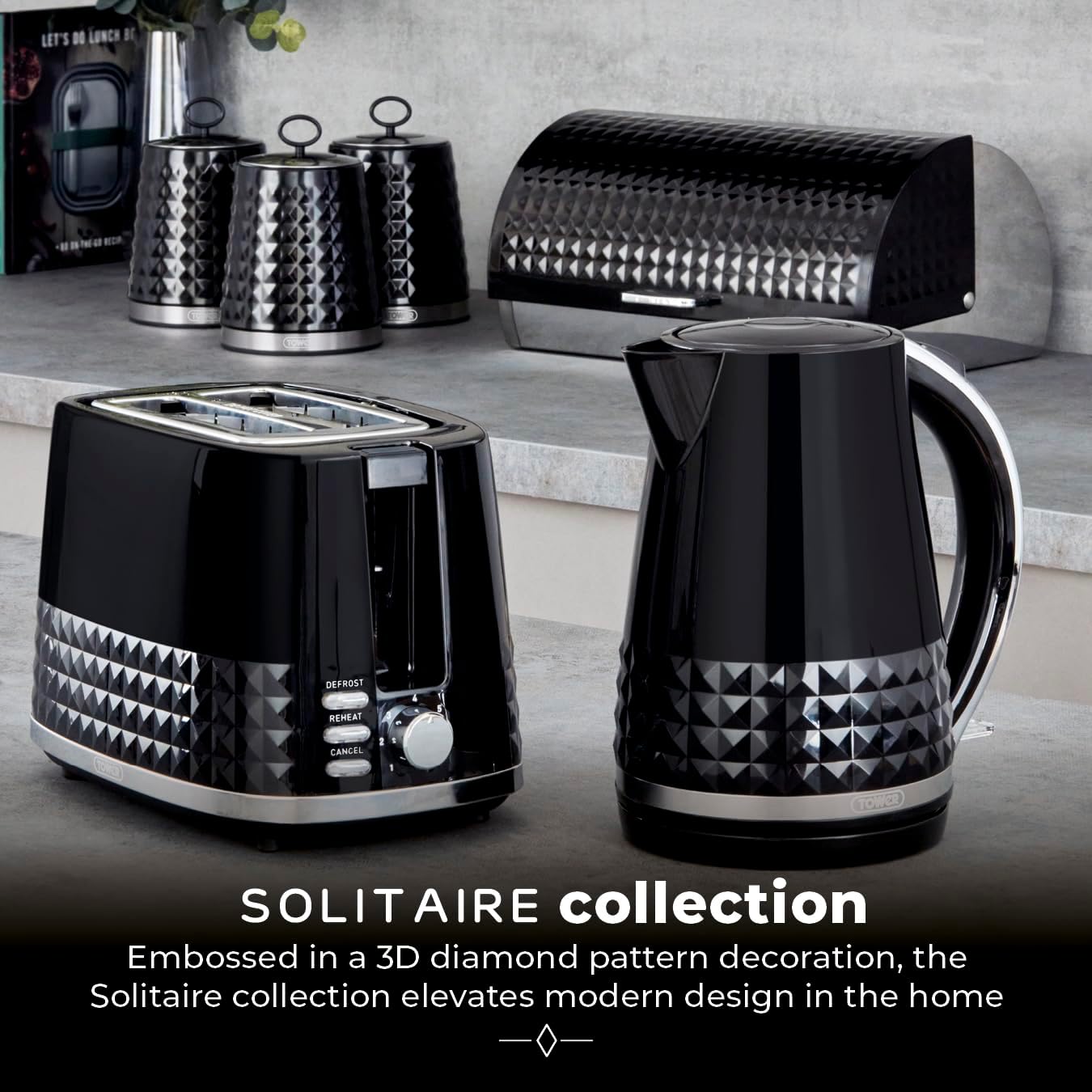 Detalle 1 de Tower T10075BLK 1.5L kettle, 3KW power