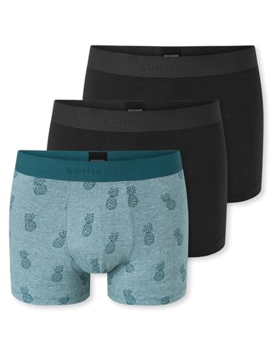 Detalle de Schiesser Herren 3er Pack Boxershorts aus Bio-Baumwolle – 95/5 Organic